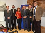 De izqda. a dcha. Sergio Baches Opi, Bizn d'o Ro, Da. Pilar Navarrete, Jess Vived, Alfonso Salillas y Fernando Alvira