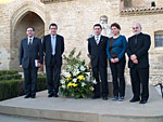 De izda. a dcha. Sergio Baches, Ramón Miranda, Alfonso Salillas, Ana Gómez Rabal y Joaquín Fernández Cacho