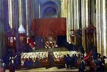 Concilio de Trento. Los jesuitas tomaron la postura mas intransigente respecto del dogma y la disciplina.